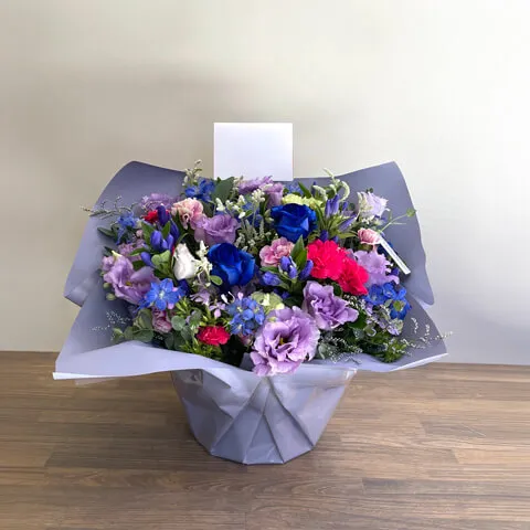 紫ブルー系 アレンジメント