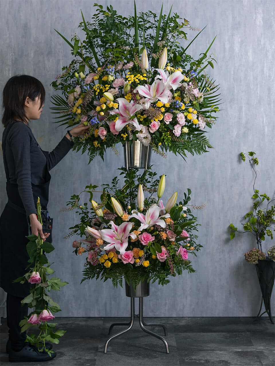 スタンド花 2段ミックスカラー 商品画像 2