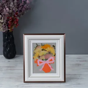 【26額サイズ】【複数品種】【押し花】【ウェディングブーケ3〜4割お入れ可能】② - 押し花 - プロポーズ | アフターブーケ加工事例