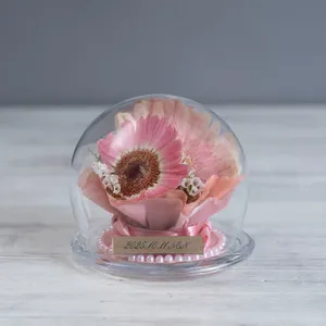ガラスドーム【②スモール】【バラ等】【1〜3輪目安】【立体保存加工】 - 立体加工 - プロポーズ | アフターブーケ加工事例