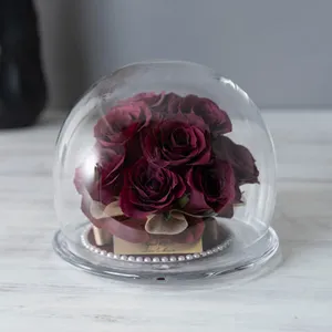 ガラスドーム【①ラージ】【バラ等】【4〜12輪目安】【立体保存加工】 - 立体加工 - プロポーズ | アフターブーケ加工事例