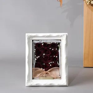 フレーム額【⑤スモール】【敷詰タイプ】【さまざまな花】【立体保存加工】 - 立体加工 - プロポーズ | アフターブーケ加工事例