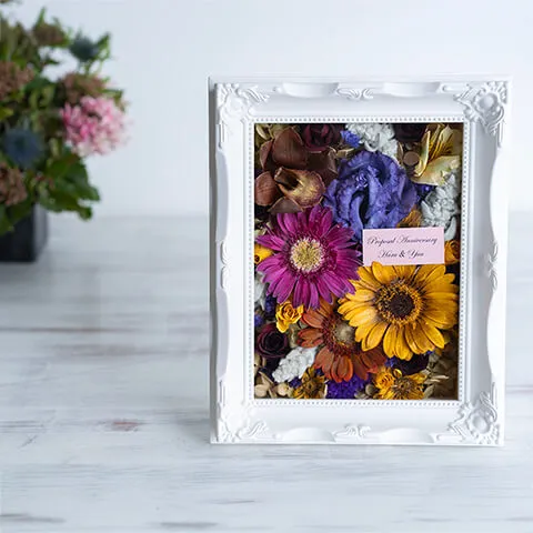 フレーム額【⑤スモール】ウェディングブーケ等｜立体保存加工【決済専用商品】