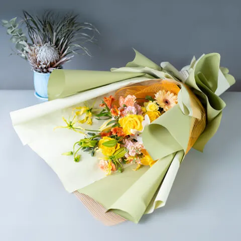 【韓国風ラッピング】 ラグジュアリー シトラス ブーケ