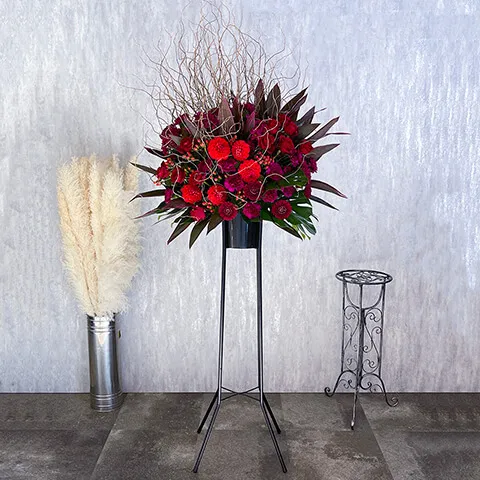 赤系1段アートスタンド