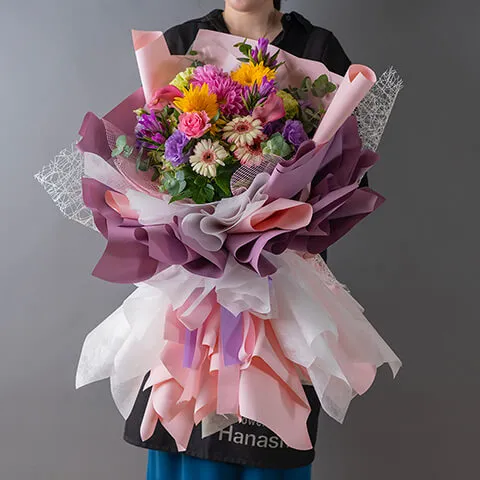 【ロイヤルドレスブーケ】 ピンク系 ドレスアップブーケ