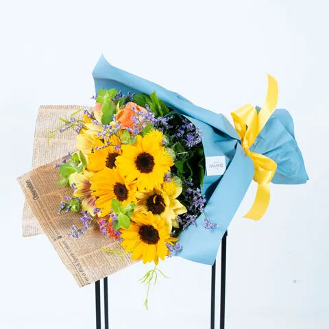 ひまわり花束