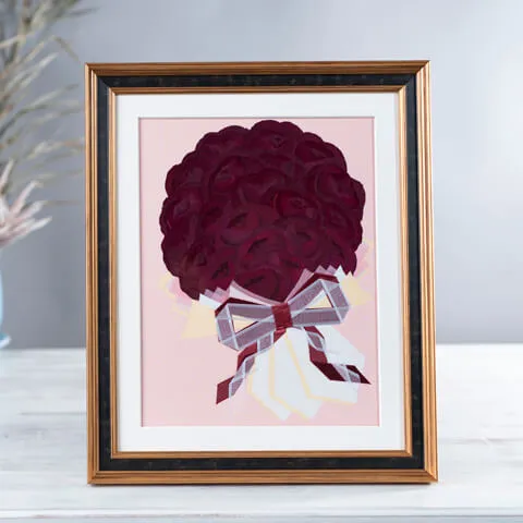 【49額サイズ】【バラ26〜60本】【 押し花】⑦