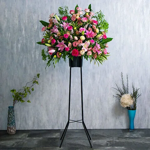 スタンド花　1段ストレート脚