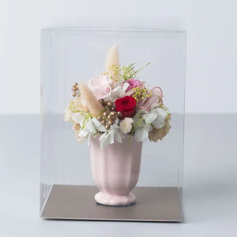 赤ベージュ系プリザーブドフラワー