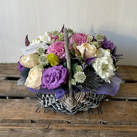 白紫系おまかせアレンジメント