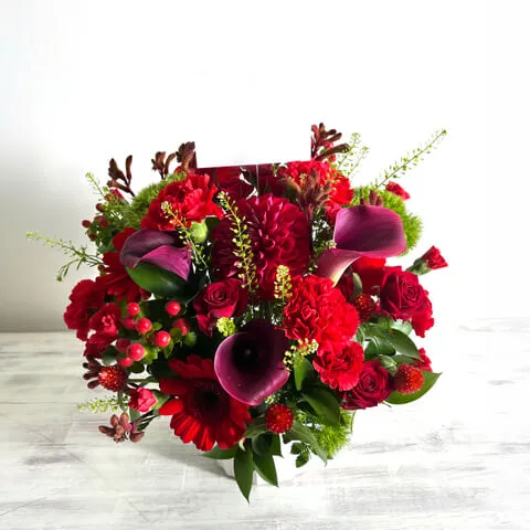赤系 アレンジメント