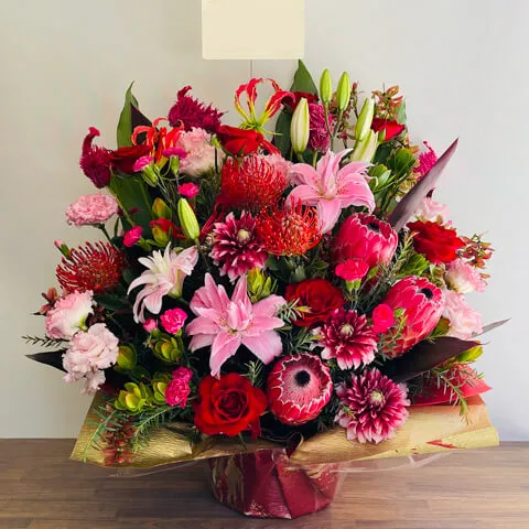 赤系アレンジメント