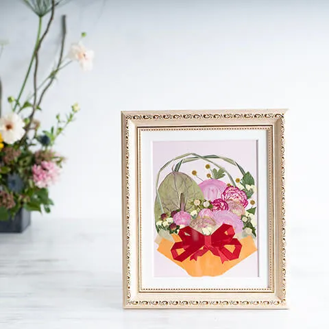 アンス、カーネなどアレンジメントの押し花【決済専用商品】