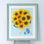 【49額】【ヒマワリ大輪12本】【 押し花】⑥