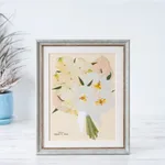 【36額サイズ】白系ウエディングブーケの押し花