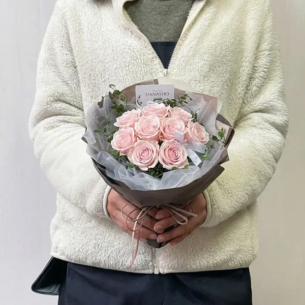 ピンクバラ12本のプリザーブドフラワー｜広島花屋オンラインショップ花将