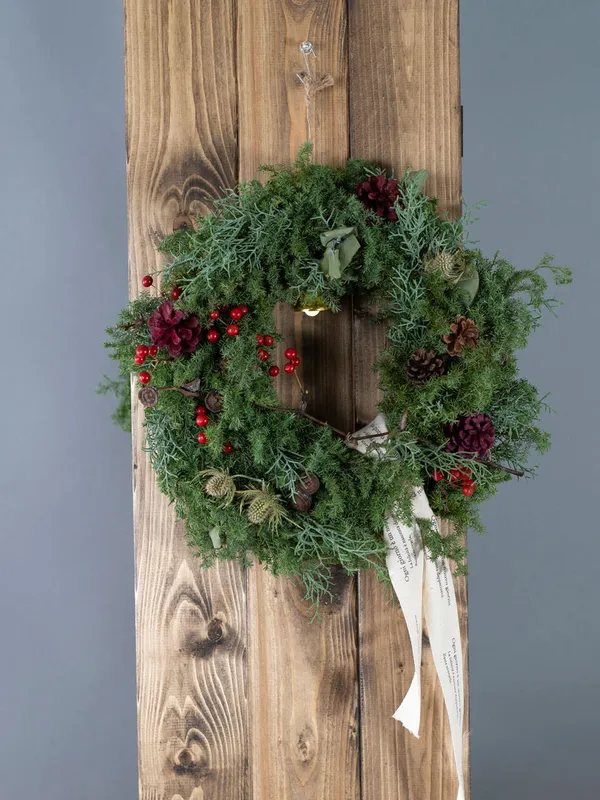 花屋の手作り クリスマスリース2｜広島花屋オンラインショップ花将