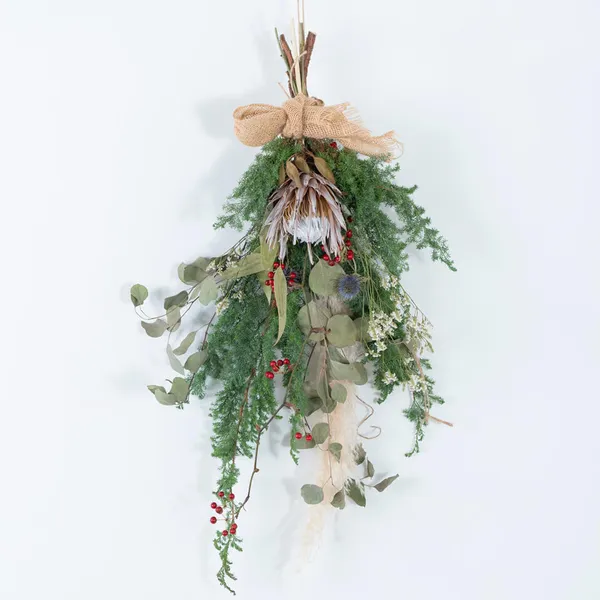 花屋の手作り クリスマス スワッグ｜広島花屋オンラインショップ花将