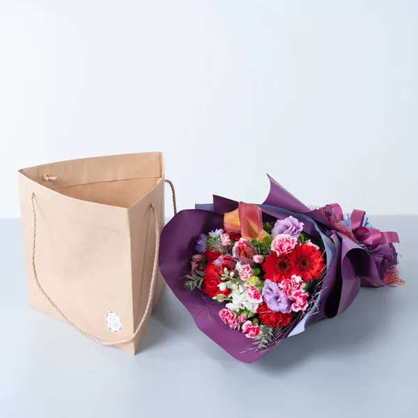 三角紙袋 大｜広島花屋オンラインショップ花将