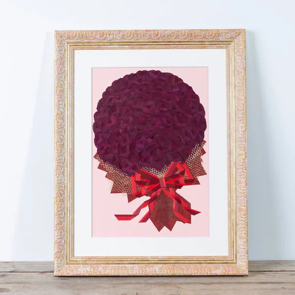 赤バラ108本花束 押し花108本セット｜広島花屋オンラインショップ花将