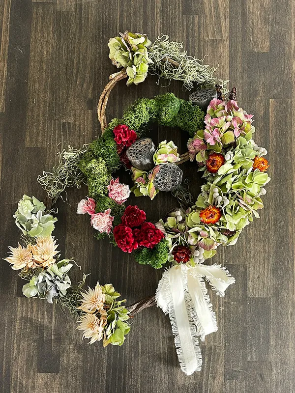 ✤SALE✤　ドライフラワーリース Flowerworks SEKIKAWA「ドライフラワーリース」 | オトメの金沢 陳列室