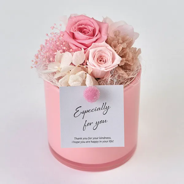 ピンク系プリザーブドフラワー｜広島花屋オンラインショップ花将