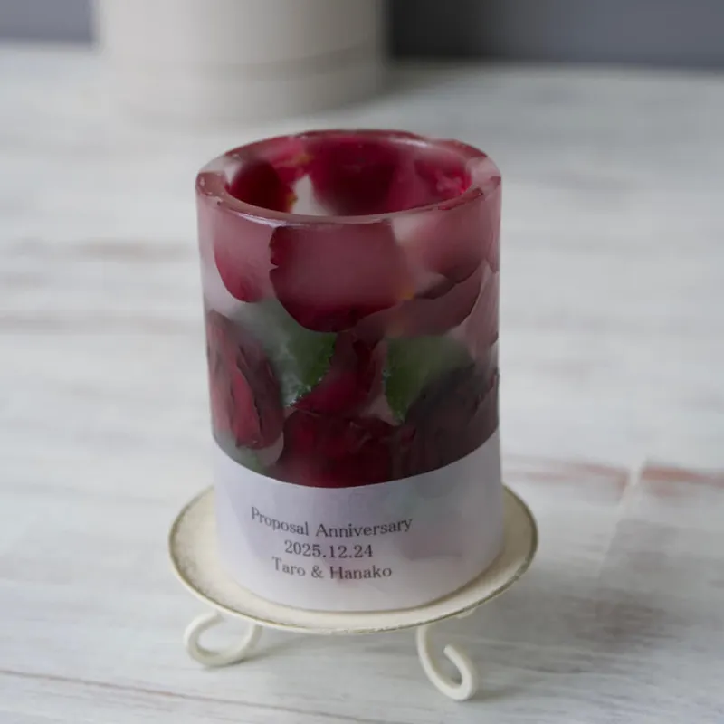 花束ブーケ等をキャンドル保存加工【1本】 - キャンドル加工 - プロポーズ | アフターブーケ加工事例 - 写真2