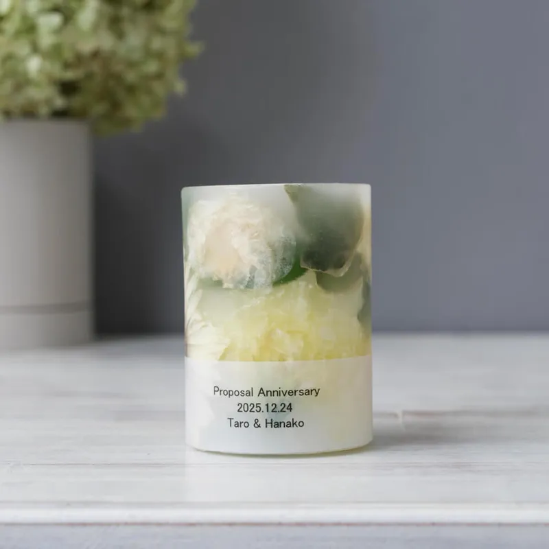 花束ブーケ等をキャンドル保存加工【1本】 - キャンドル加工 - ウェディング | アフターブーケ加工事例 - 写真1