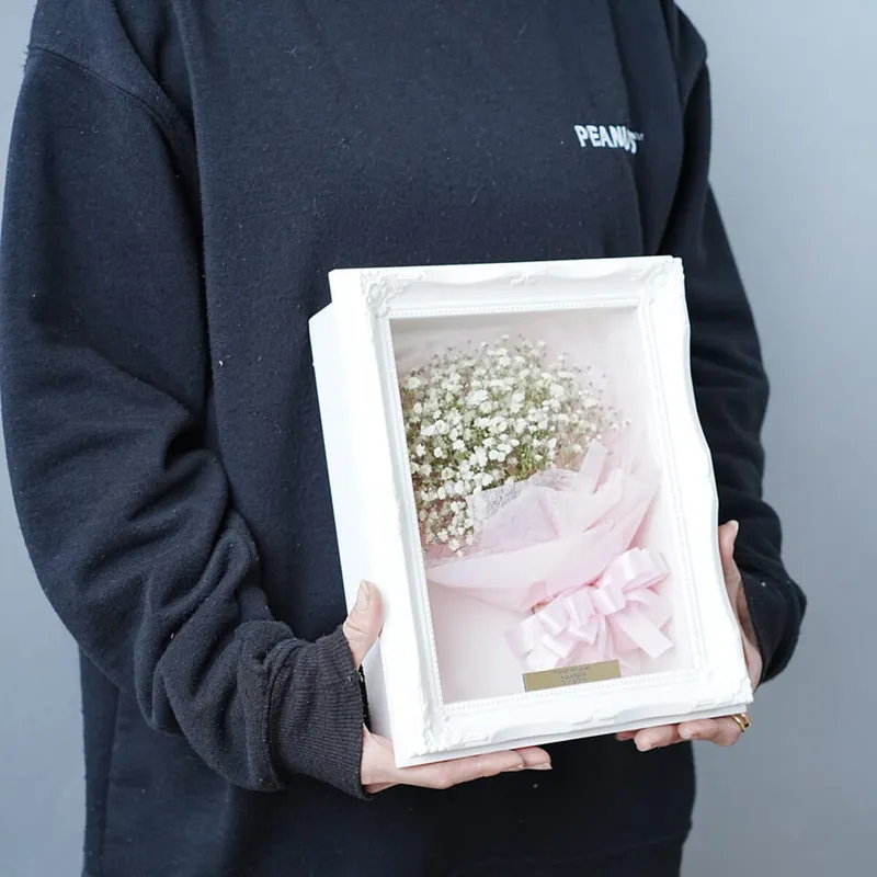 フレーム額【花束タイプ】【バラ等】【12本目安】【立体保存加工】 - 立体加工 - プロポーズ | アフターブーケ加工事例 - 写真2