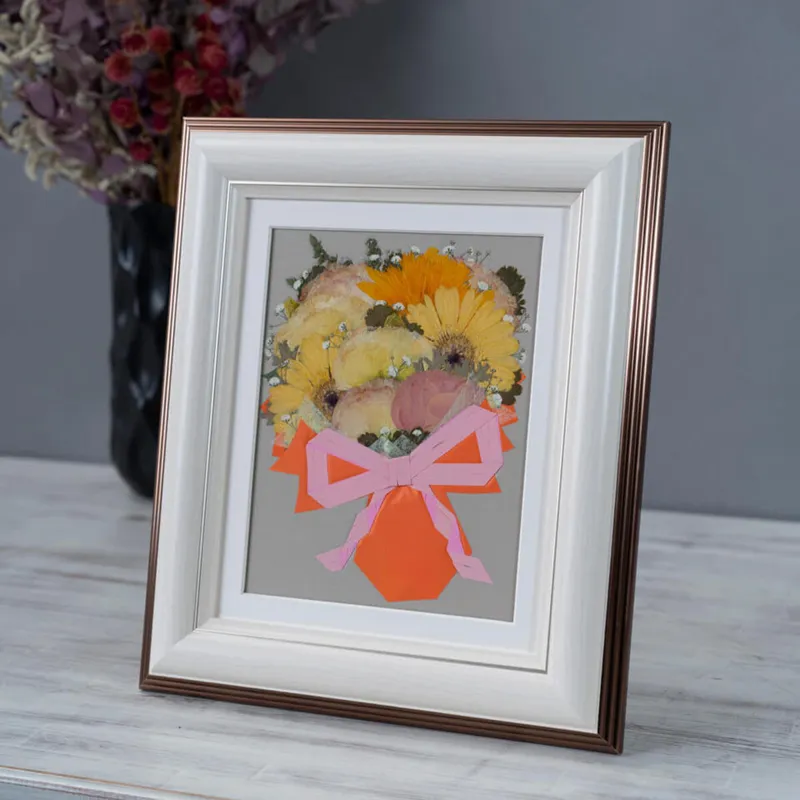 【26額】【複数品種】【押し花】【ウェディングブーケ3〜4割お入れ可能】② - 押し花 - プロポーズ | アフターブーケ加工事例 - 写真2