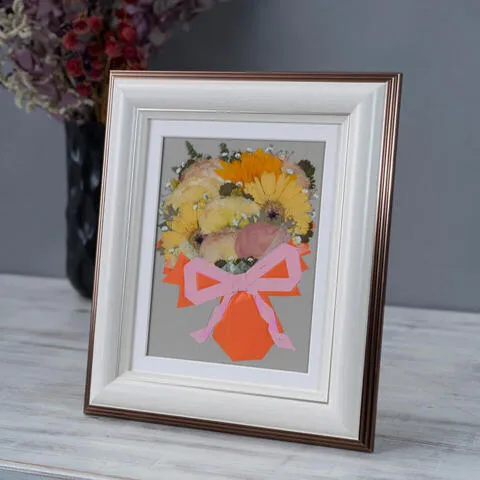 【26額】【複数品種】【押し花】【ウェディングブーケ3〜4割お入れ可能】② - 押し花 - プロポーズ | アフターブーケ加工事例 - 写真2