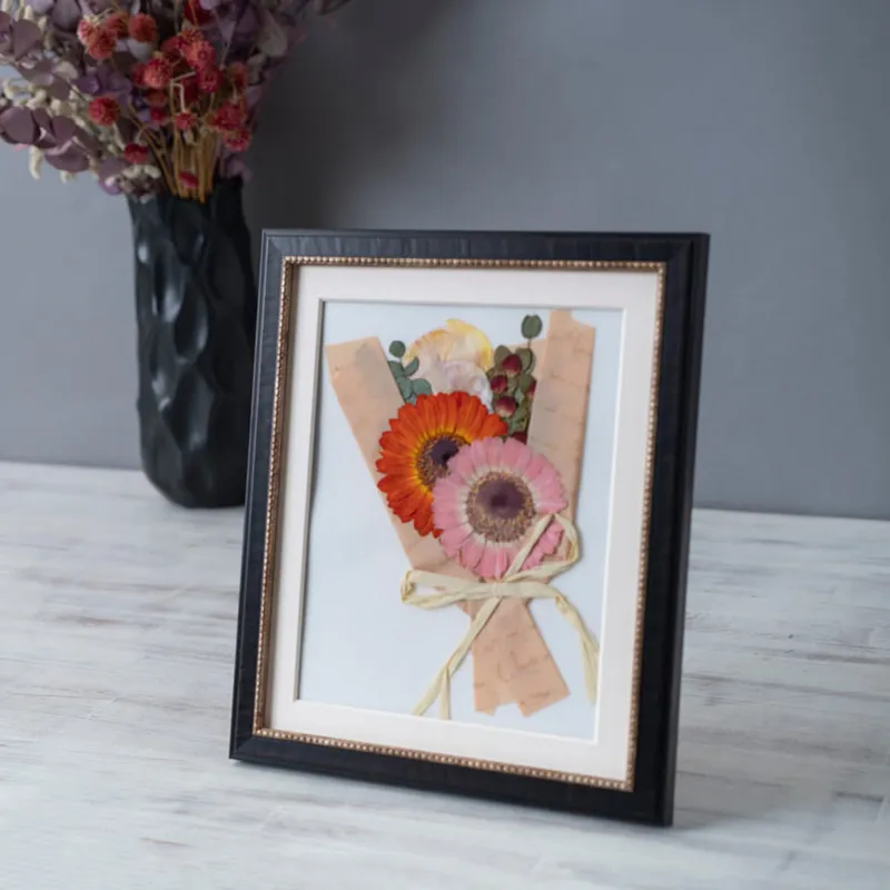 【26額サイズ】【複数品種】【押し花】【ウェディングブーケ3〜4割お入れ可能】② - 押し花 - 記念 | アフターブーケ加工事例 - 写真2