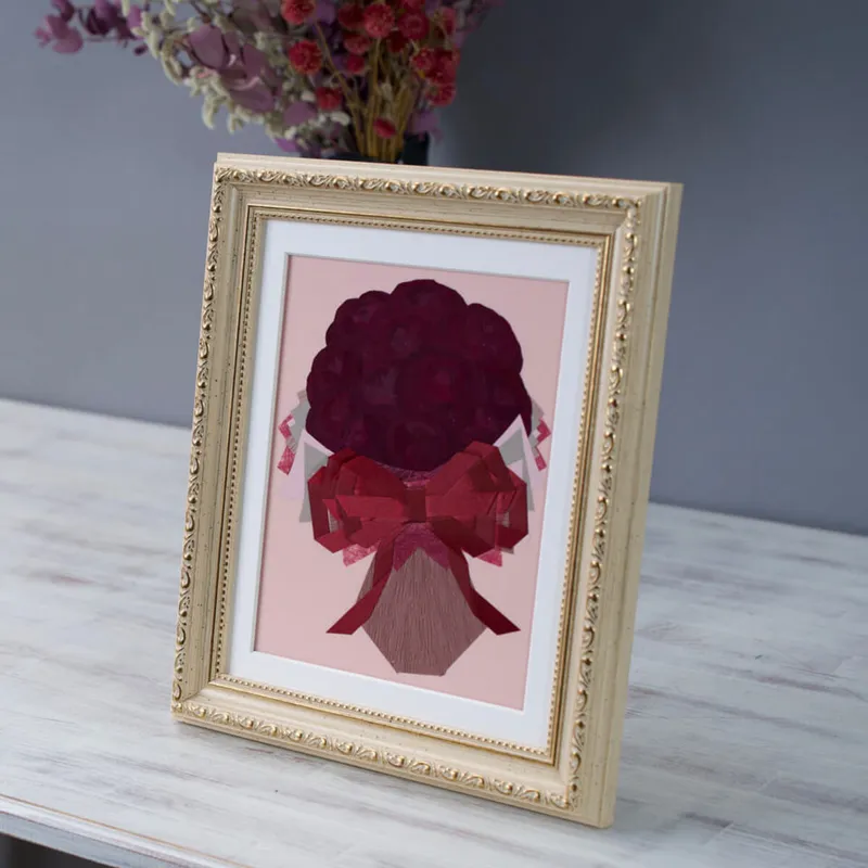 【26額サイズ】【1品種】※バラなど【1〜12本】【 押し花】① - 押し花 - プロポーズ | アフターブーケ加工事例 - 写真2