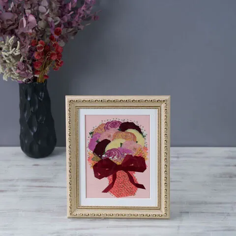 【26額】【複数品種】【押し花】【ウェディングブーケ3〜4割お入れ可能】② - 押し花 - プロポーズ | アフターブーケ加工事例 - 写真1