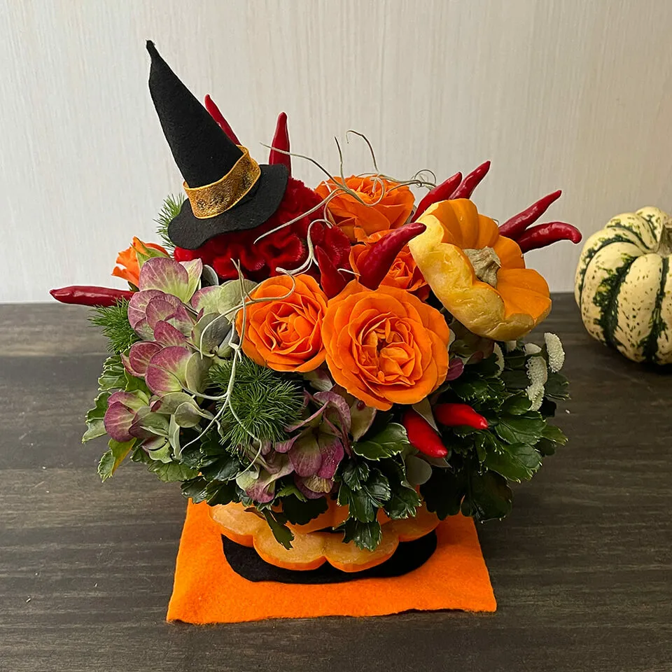ハロウィンアレンジメント｜広島花屋オンラインショップ花将
