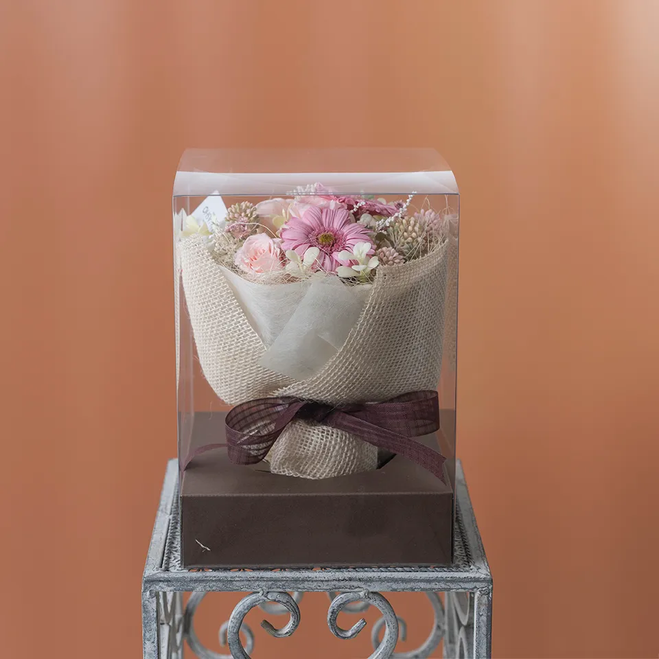 ピンク系プリザーブドフラワーブーケ｜広島花屋オンラインショップ花将