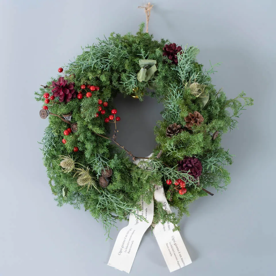 花屋の手作り クリスマスリース2｜広島花屋オンラインショップ花将