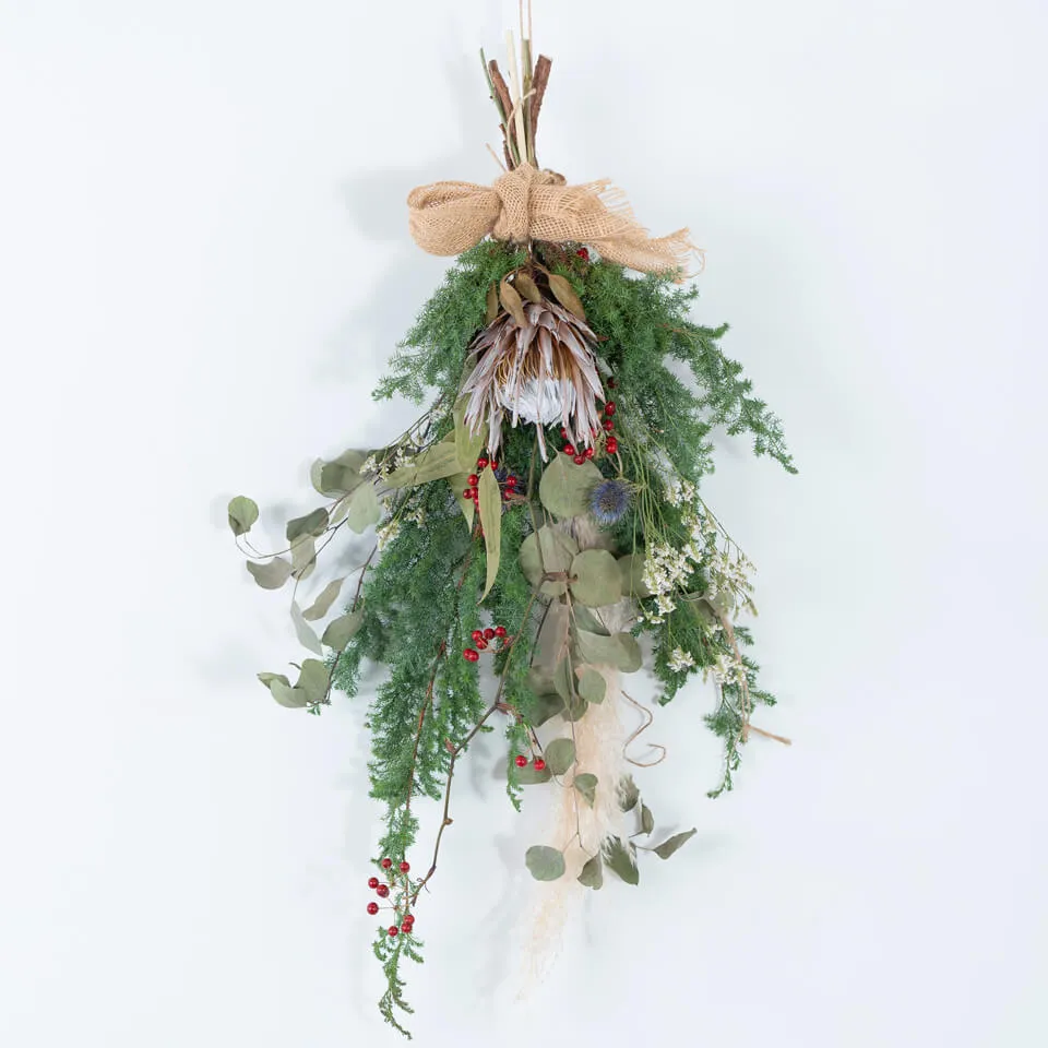 花屋の手作り クリスマス スワッグ｜広島花屋オンラインショップ花将