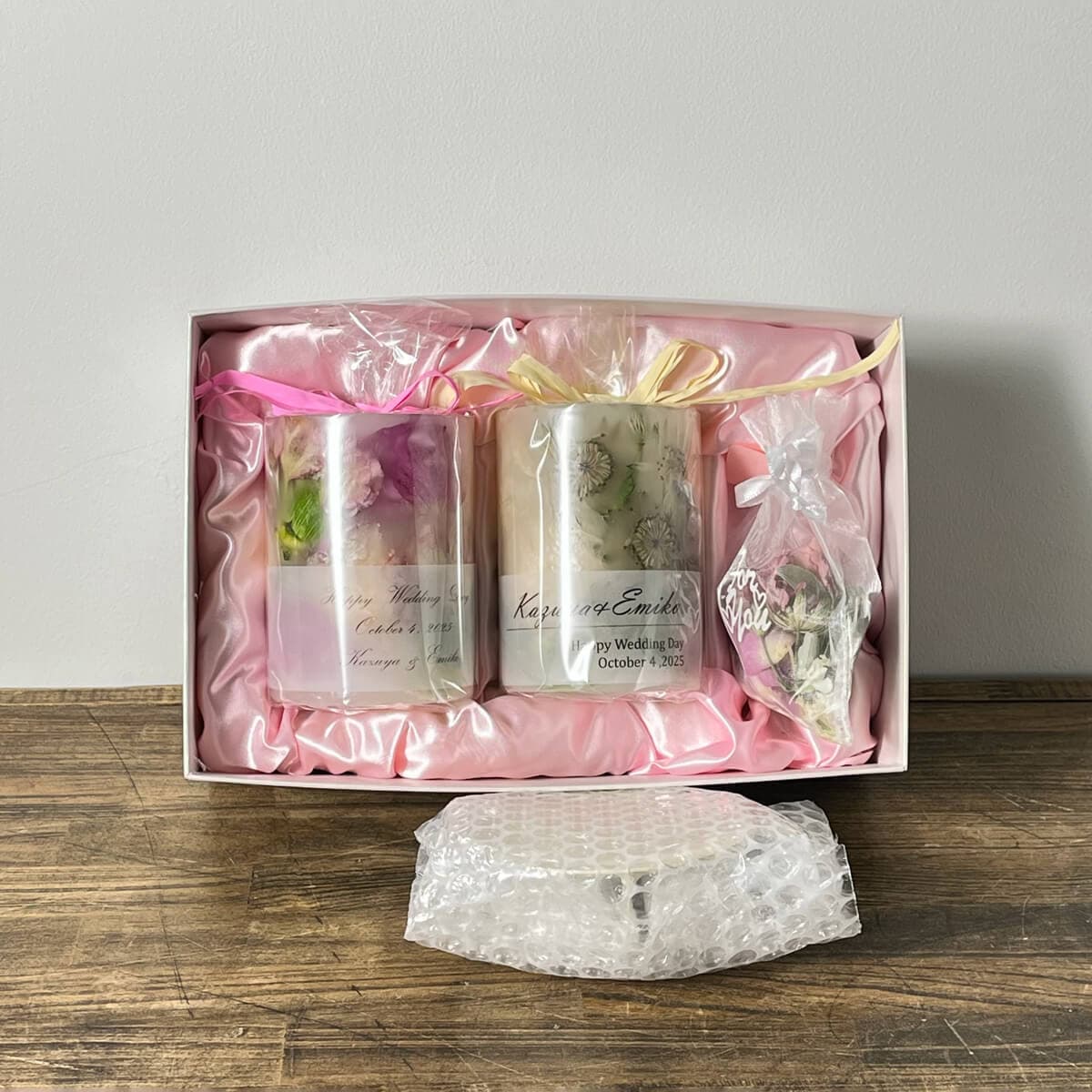 花束ブーケ等をキャンドル保存加工【お得2本セット】 - キャンドル加工 - 花束ブーケ等をキャンドル保存加工【2本セット】 - 写真1
