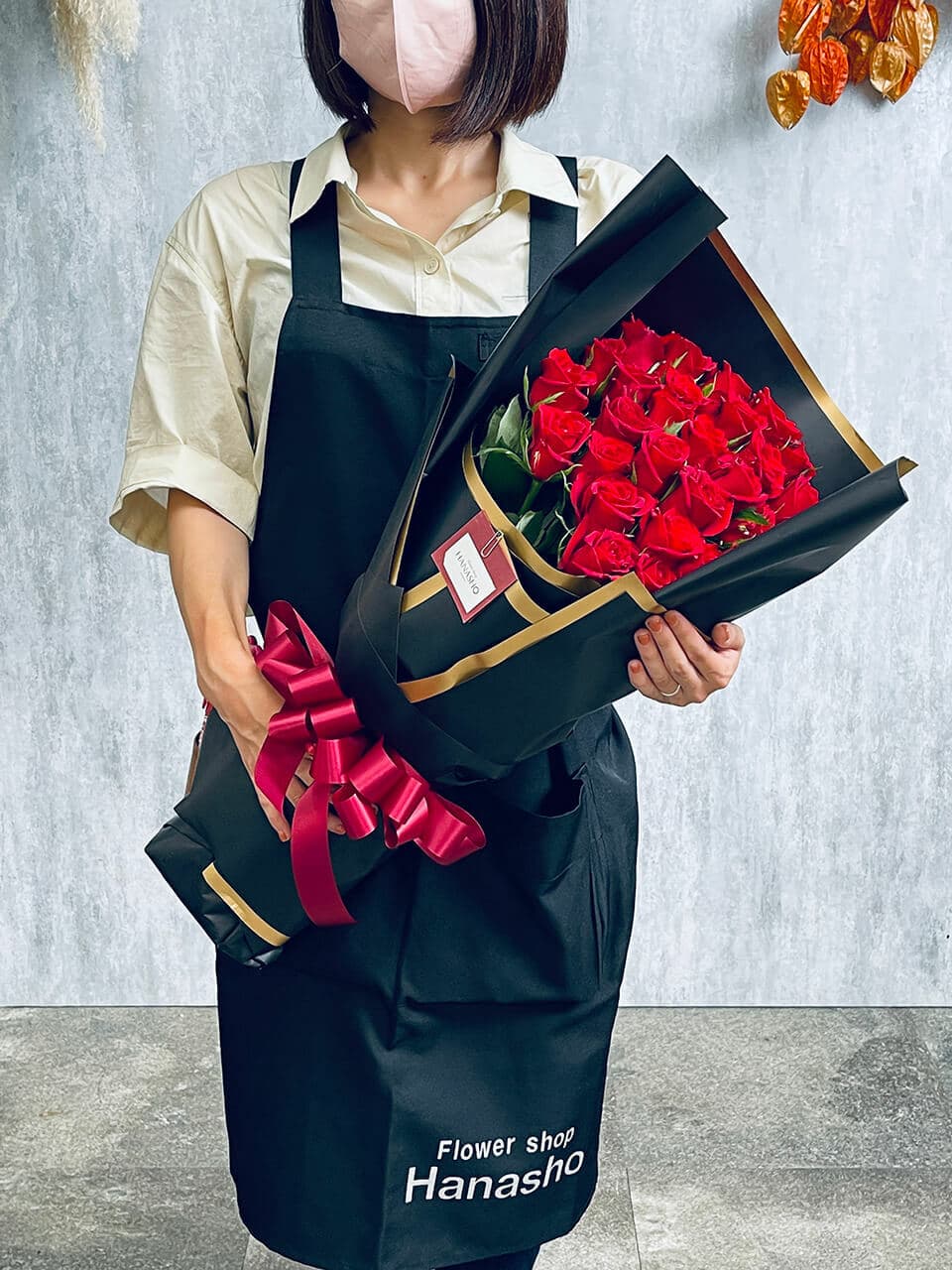 赤バラ40本の花束B&G 商品画像 2