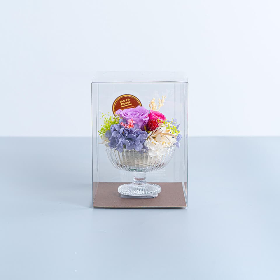 アイス紫系プリザーブドフラワー 商品画像 1