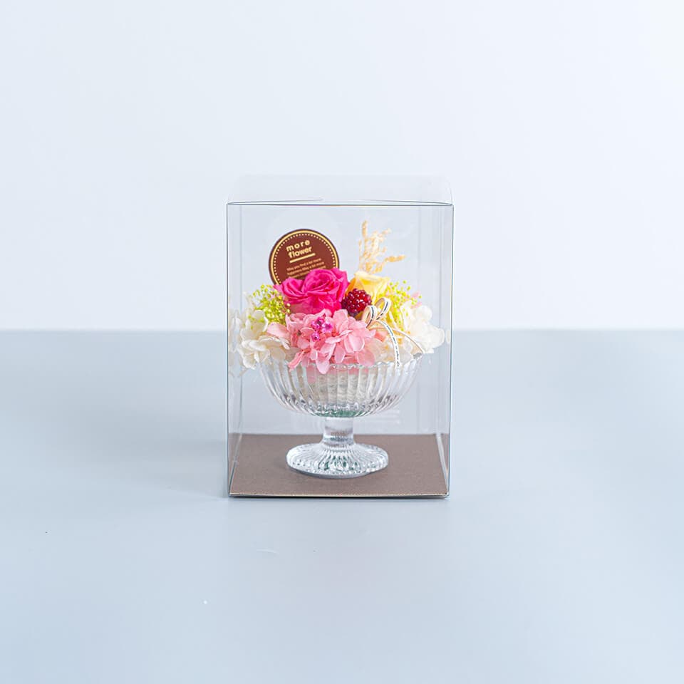アイスピンク系プリザーブドフラワー 商品画像 1