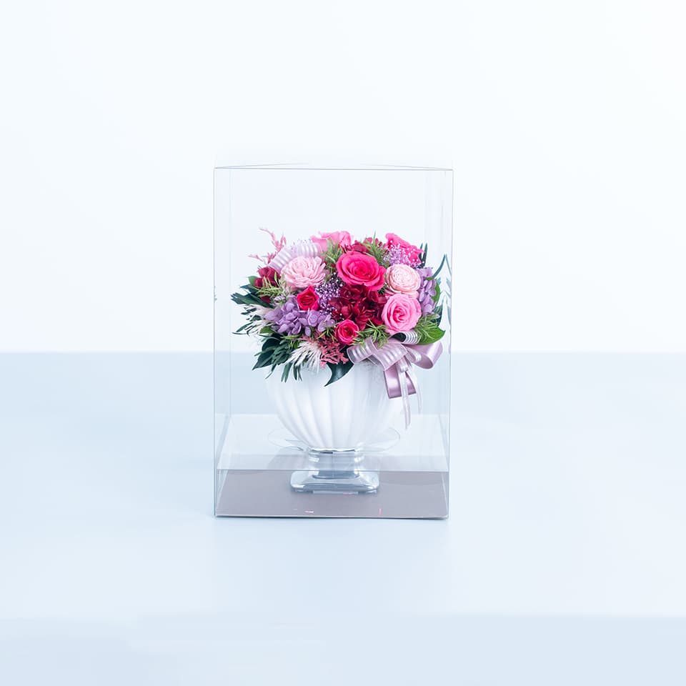 豪華赤系プリザーブドフラワー 商品画像 1