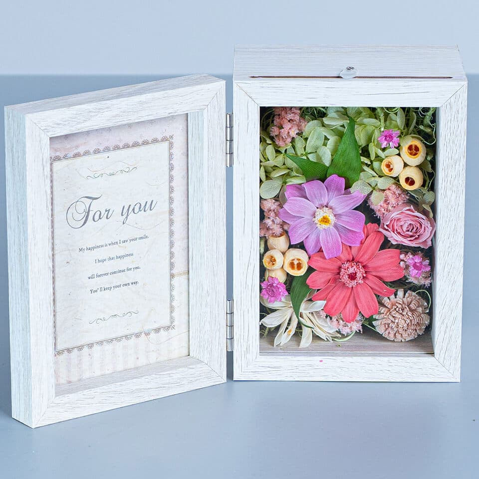 ピンク系プリザのフォトフレーム 商品画像 3