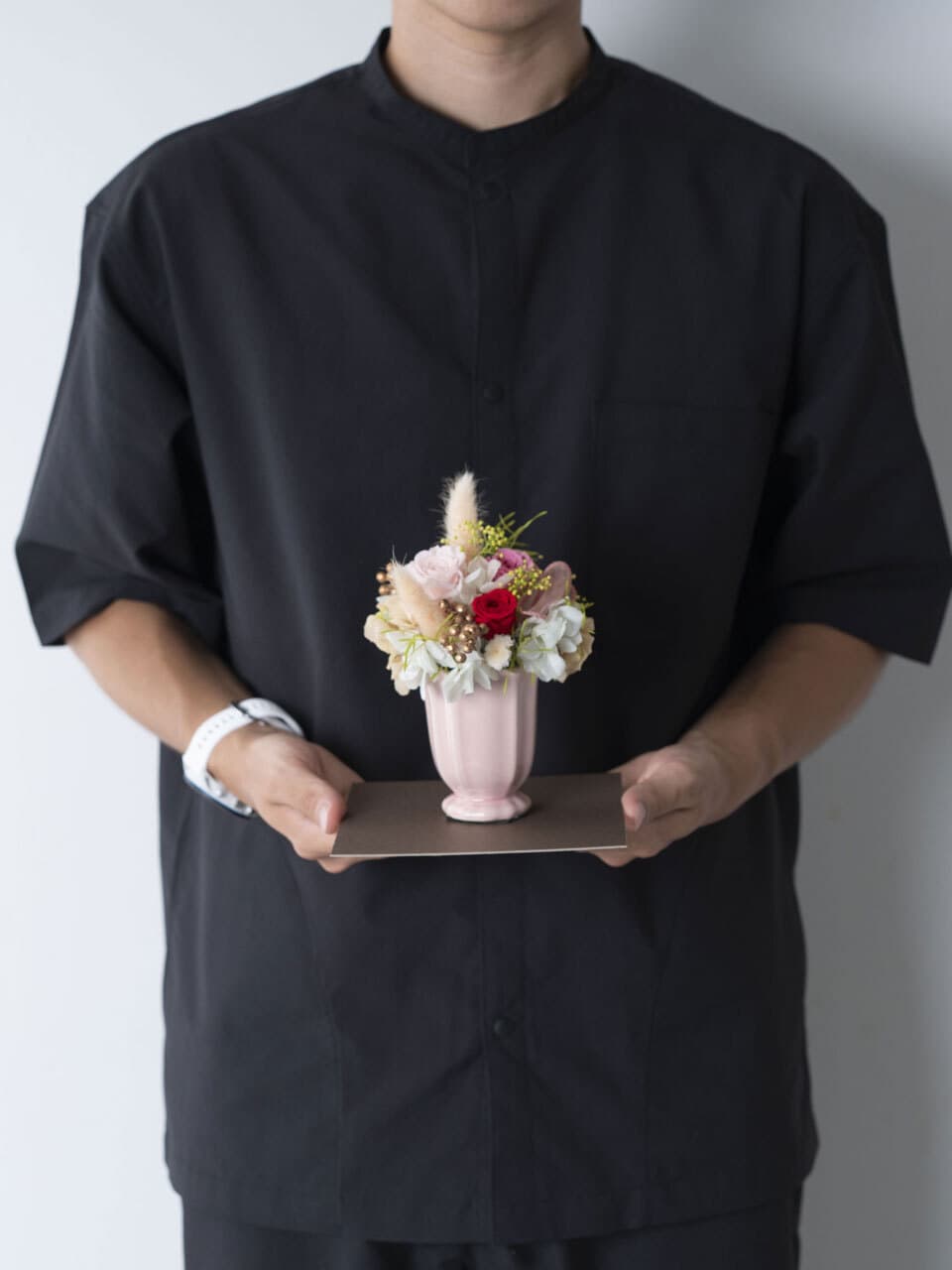 赤ベージュ系プリザーブドフラワー 商品画像 4