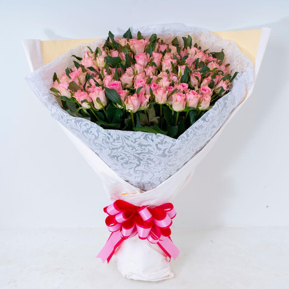 ピンク バラ108本の花束 商品画像 3