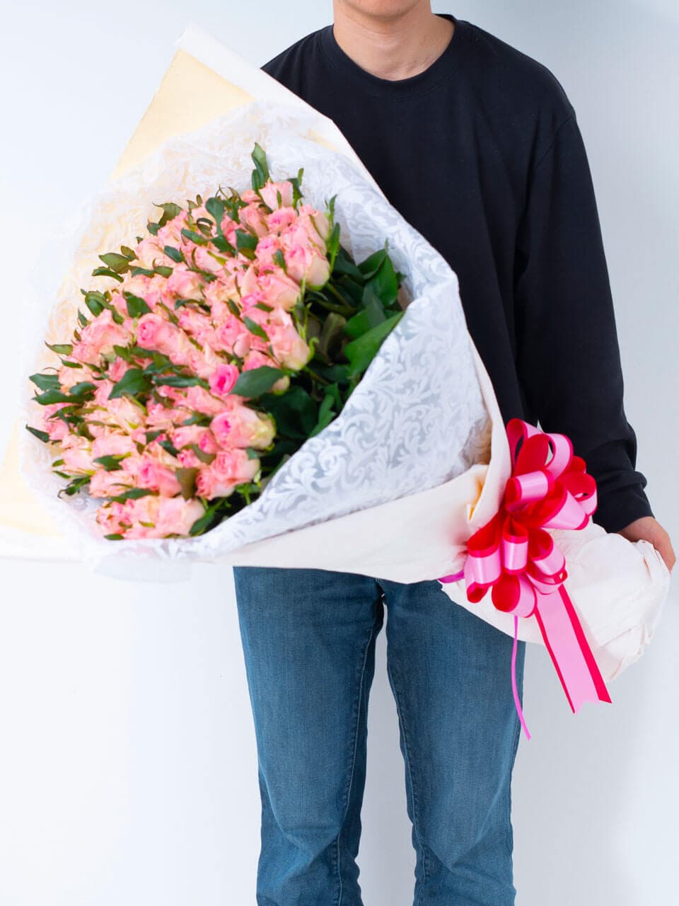 ピンク バラ108本の花束 商品画像 4