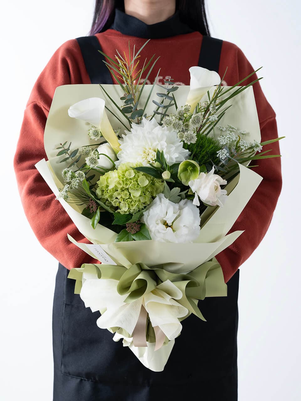 【韓国風ラッピング】白系ドレスブーケ 商品画像 4