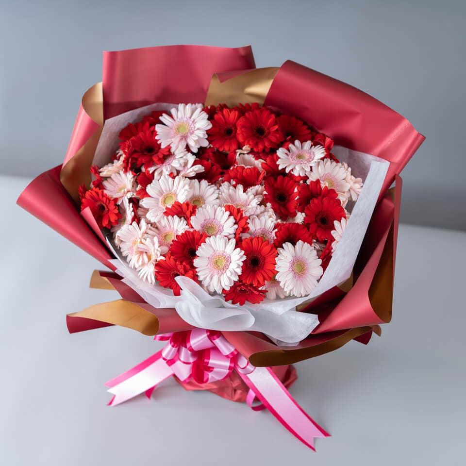 ガーベラ100本の花束 商品画像 3